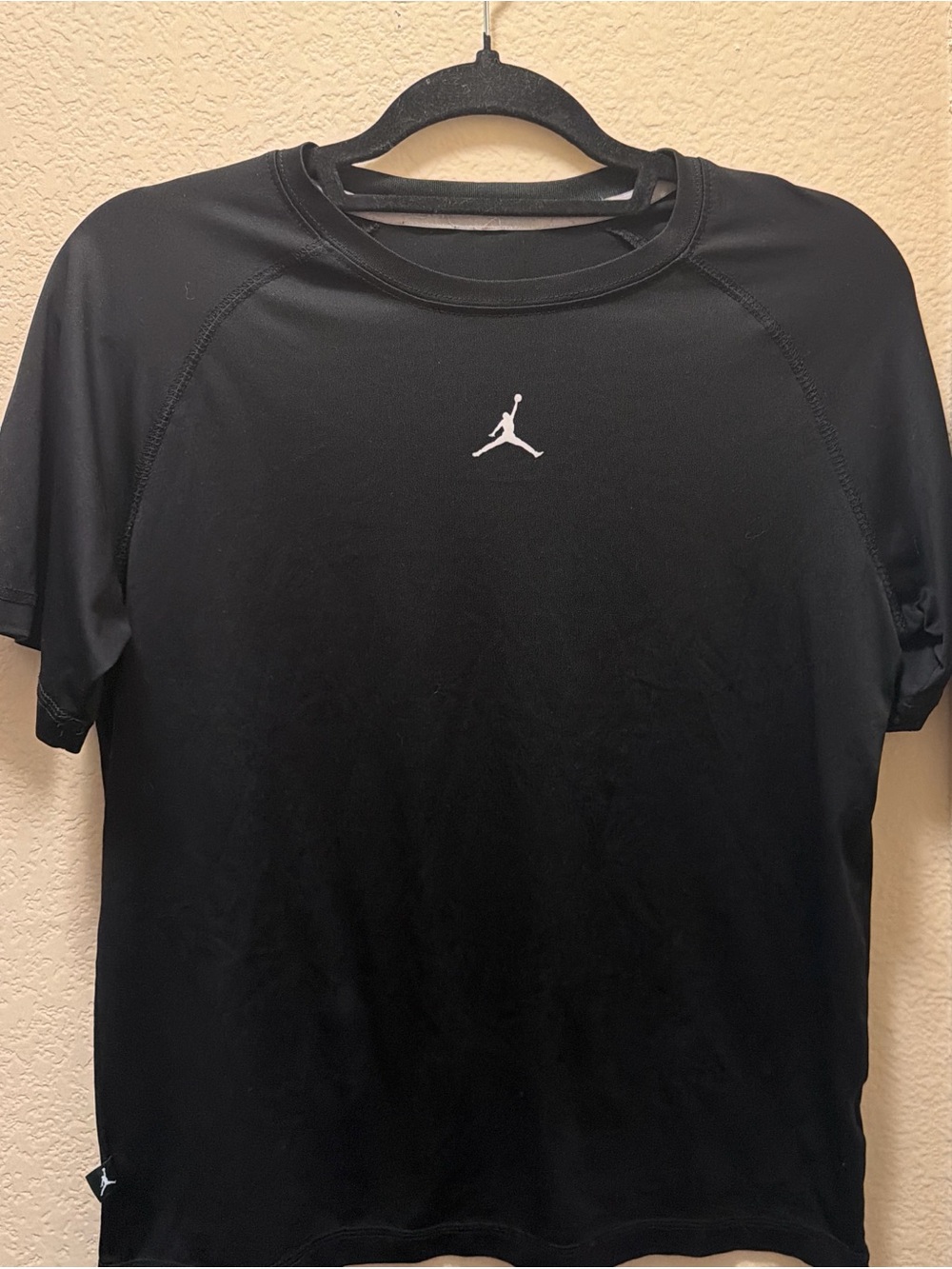 Jordan boys Black Performance Short-Sleeve Shirt